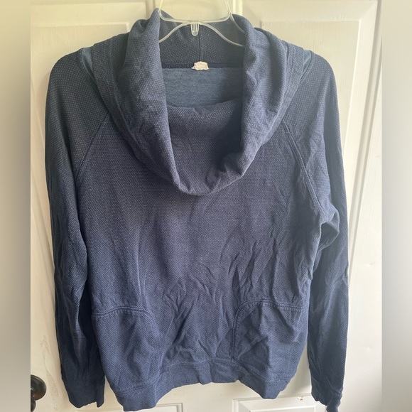 Patagonia Women's Blue Double Knit Reversible Cowl Neck Pullover Sz Medium - Picture 1 of 5